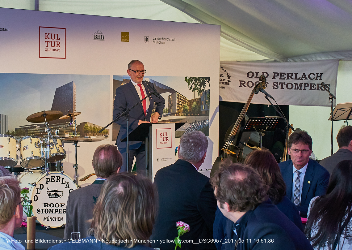 11. Mai 2017 - Grundsteinlegung für die LOGE und dem Kulturquadrat in Neuperlach